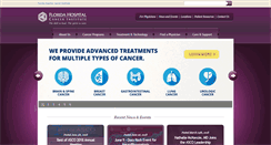 Desktop Screenshot of floridahospitalcancer.com